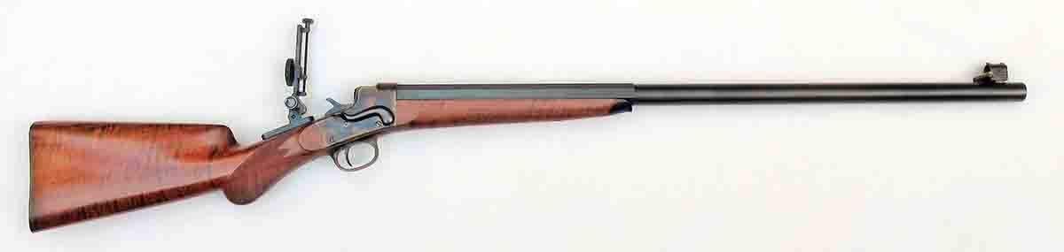 This Remington Hepburn was restored by C. Sharps Arms, making a short-range rifle.